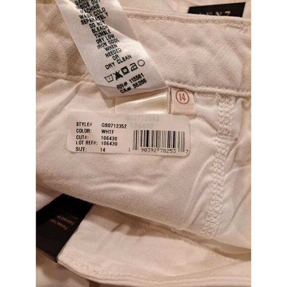 7 For All Mankind Jen 7 Slim Bootcut Jeans Seven White Women's size 14 NWT! - Picture 8 of 11